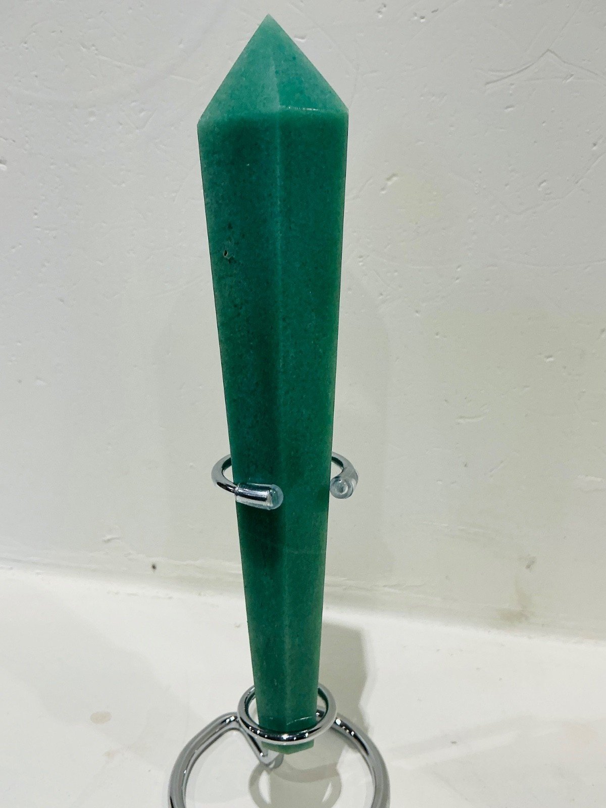 Green Aventurine Sceptre Tower with Stand — 17.4 cm — 250 g — view 5