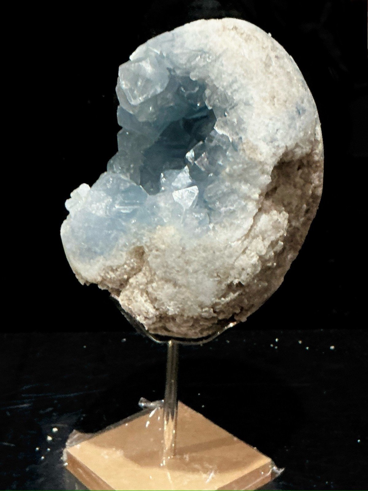 Celestite Geode with Display Stand — Madagascar — 1.460 kg — view 6