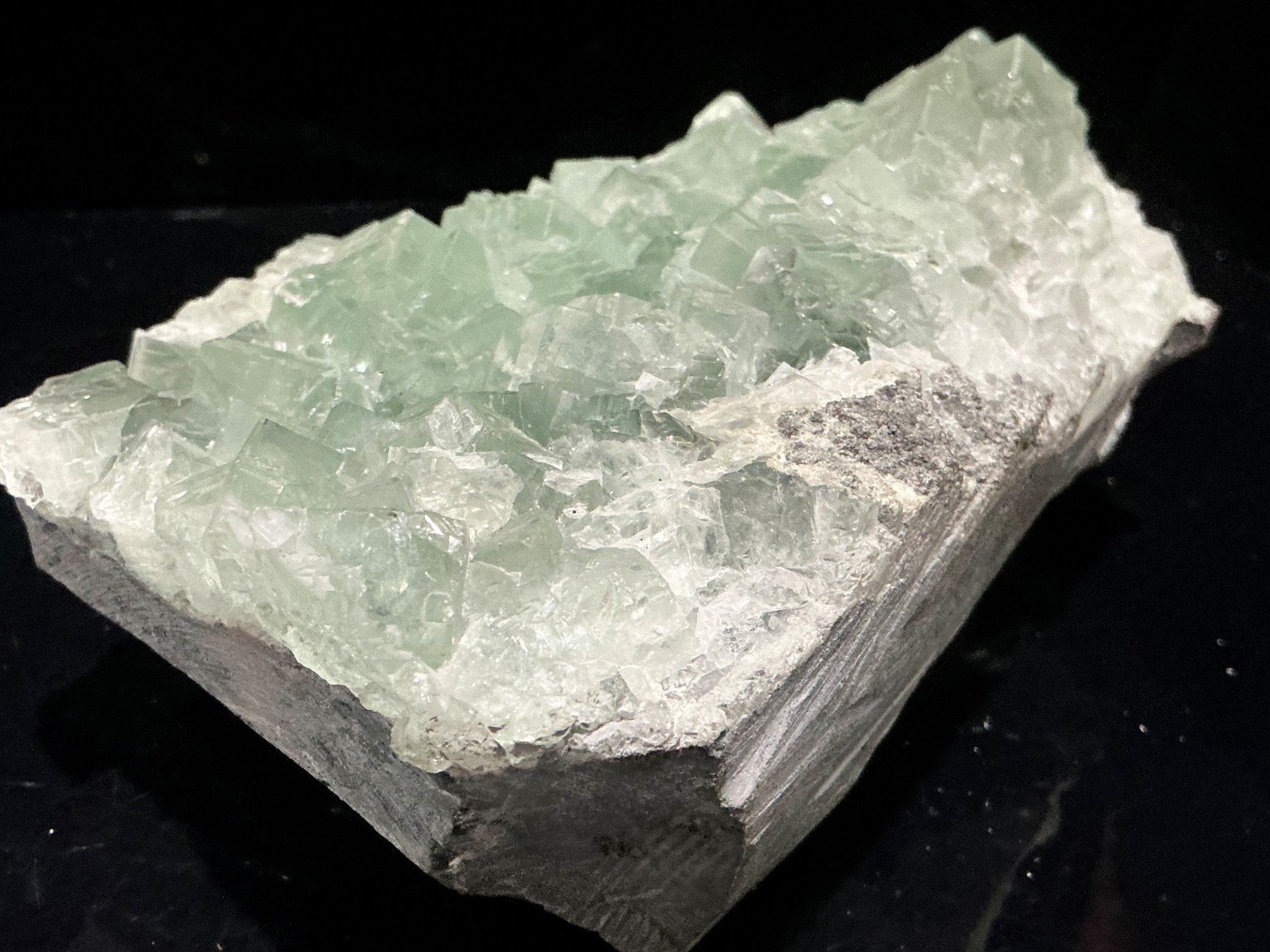 Green Cubic Fluorite Cluster — Hunan — 1.882 kg — view 5