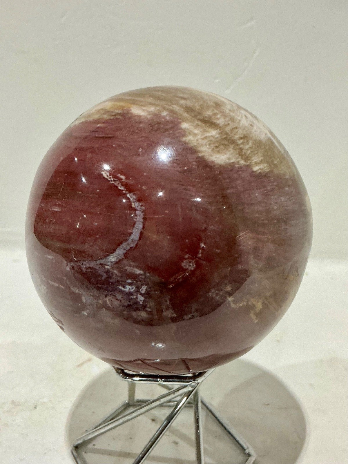 Mookaite Jasper Sphere — Western Australia — 718 g — view 2