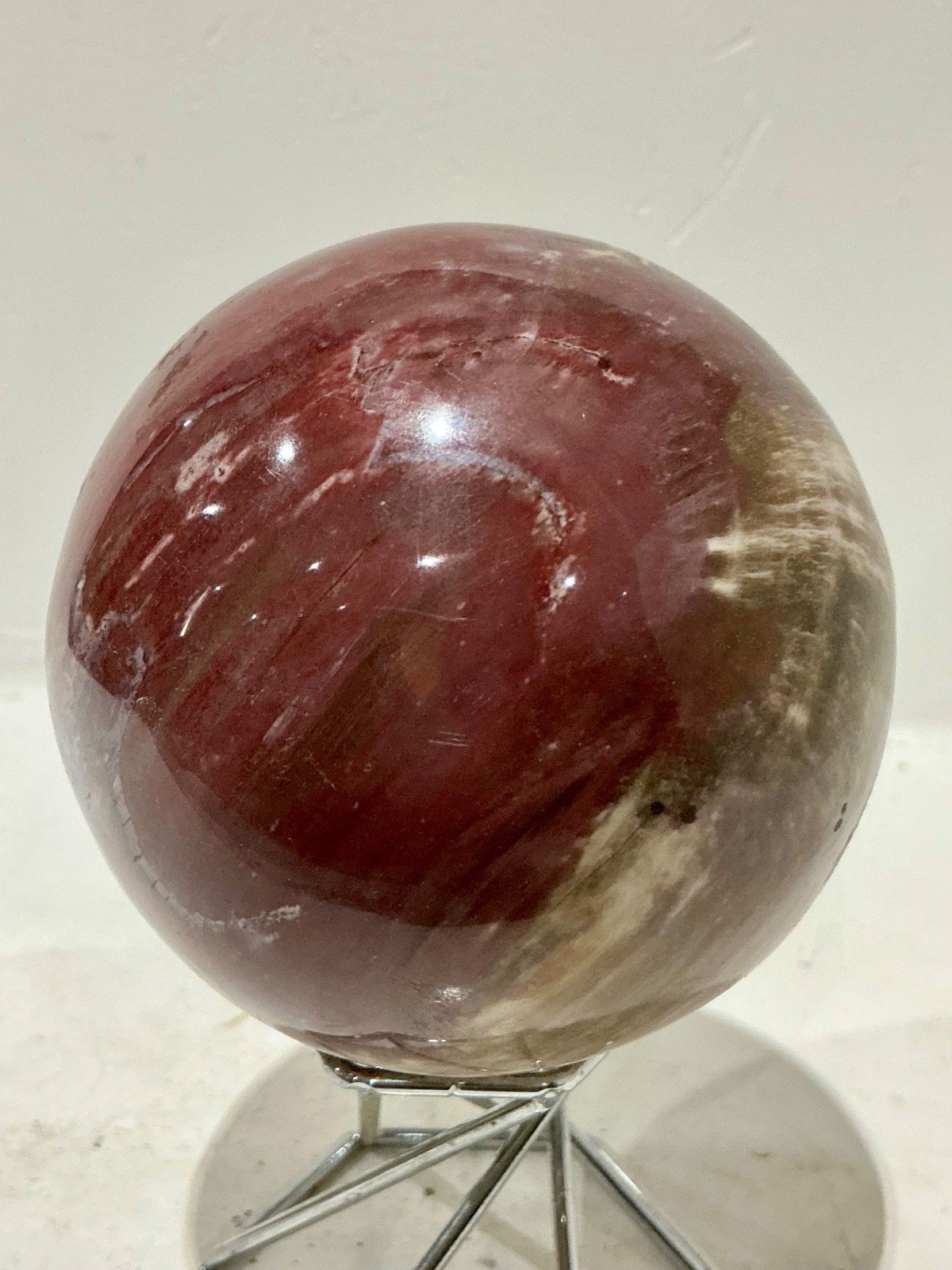 Mookaite Jasper Sphere — Western Australia — 718 g — view 5