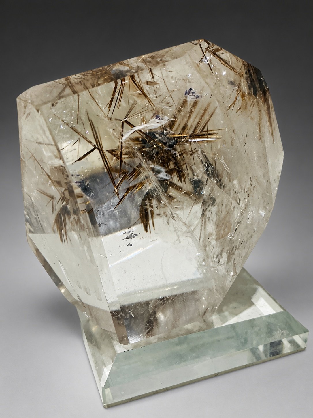 Golden Rutilated Quartz with Hematite — Brazil — 189 g — view 4
