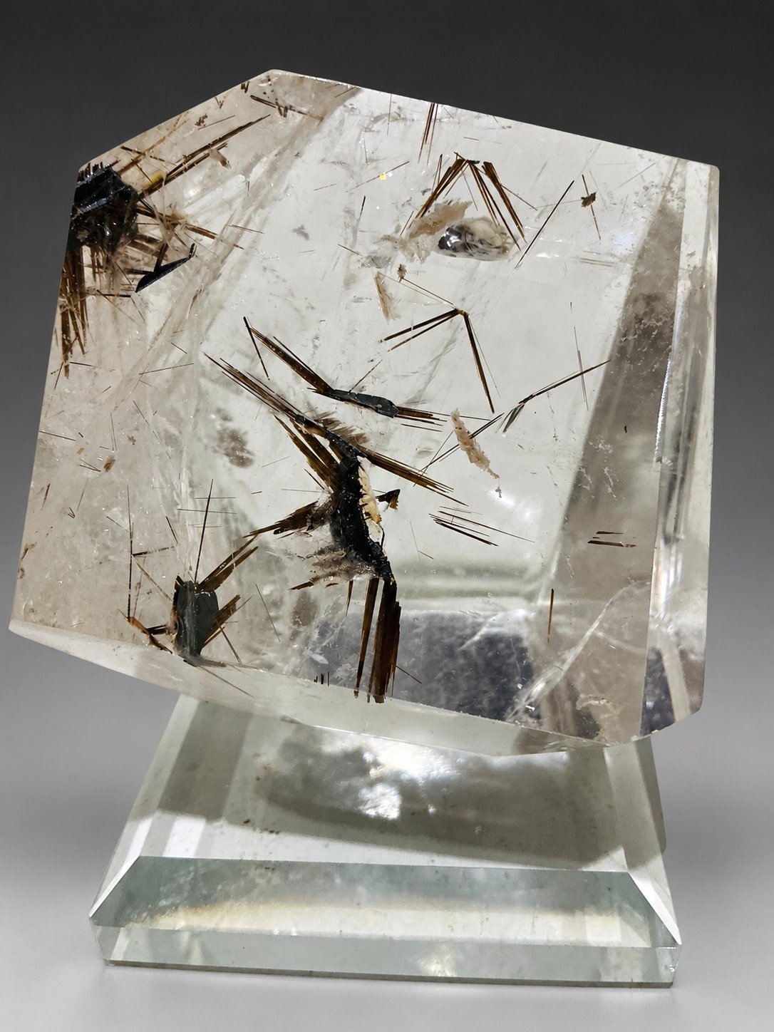 Golden Rutilated Quartz with Hematite — Brazil — 189 g — view 5