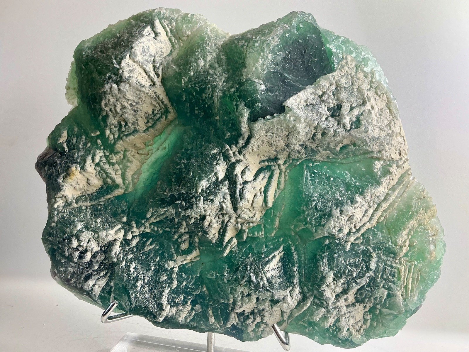 Green and Purple Fluorite with Light Base — China — 8 kg — view 5