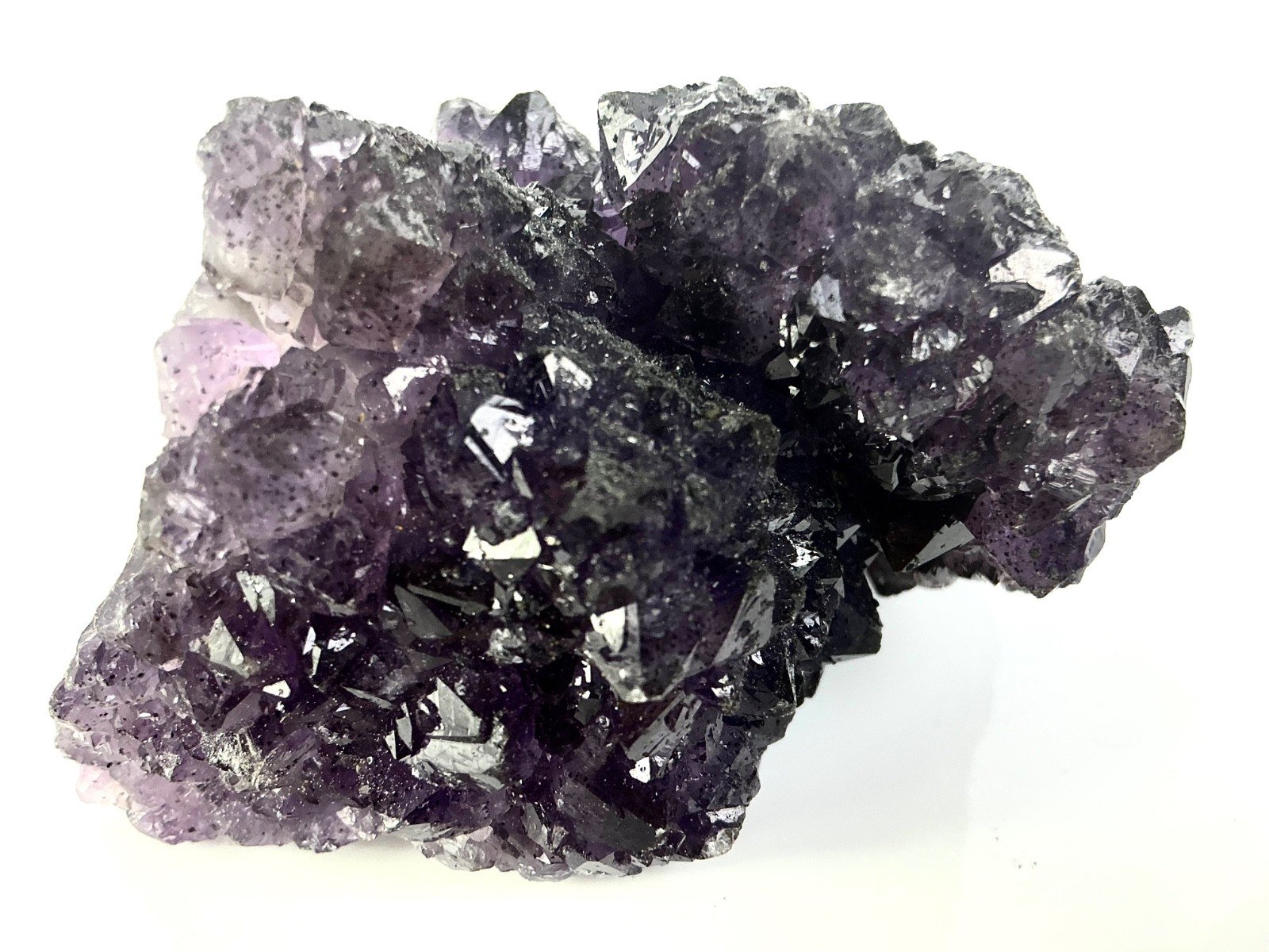 Amethyst with Epidote/Chlorite and Pyrite — Namibia — 204 g — view 2