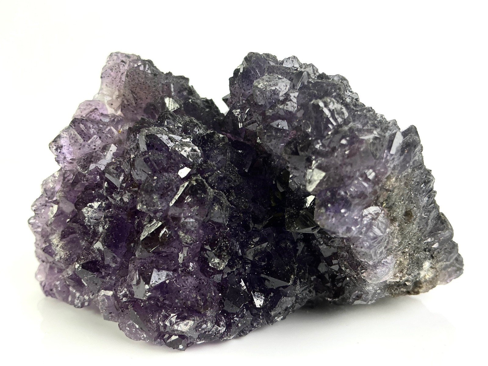 Amethyst with Epidote/Chlorite and Pyrite — Namibia — 204 g — view 3