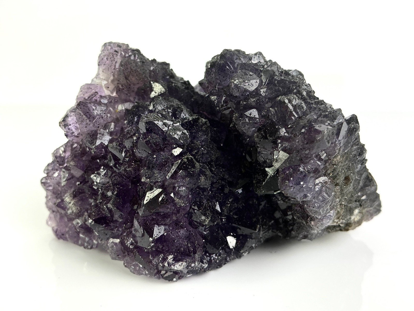 Amethyst with Epidote/Chlorite and Pyrite — Namibia — 204 g — view 4