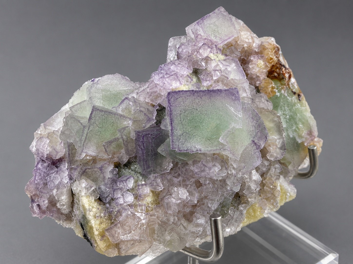 Purple and Green Zoned Fluorite — Qinglong — 1.685 kg — view 2