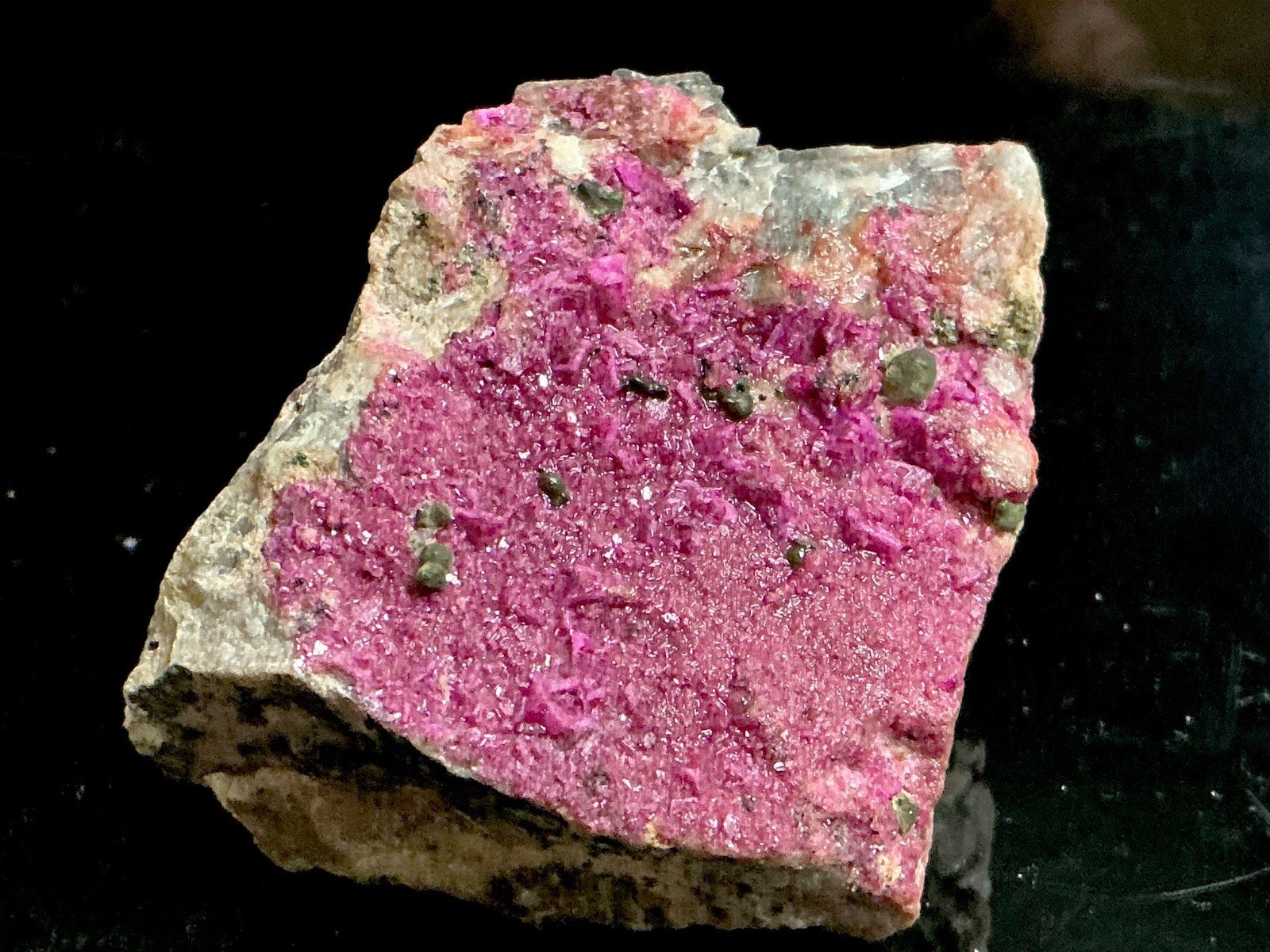 Cobaltoan Calcite with Green Minerals — Kolwezi — 407 g — view 2