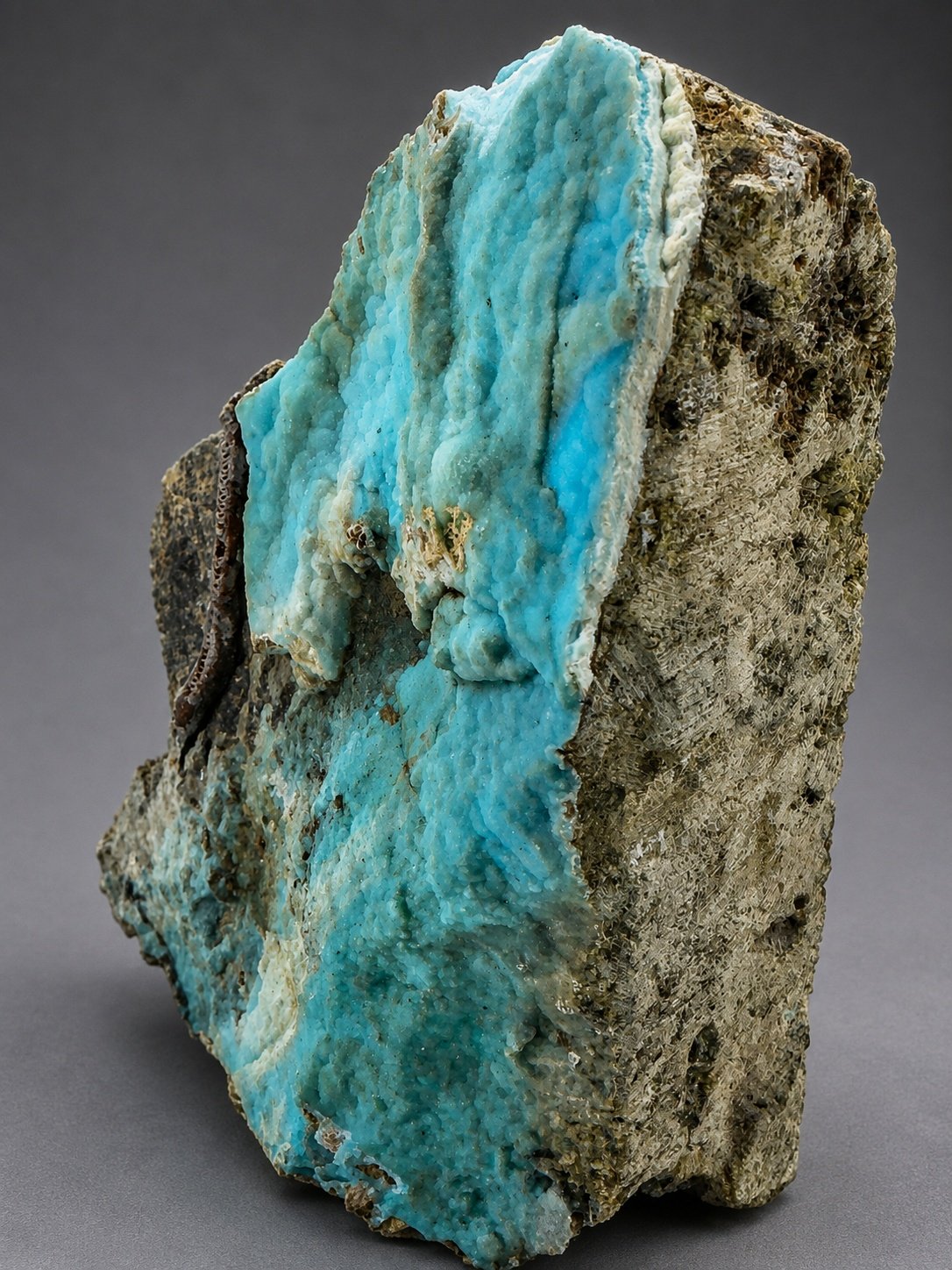 Blue Botryoidal Hemimorphite — Wenshan — 1.3 kg — view 3