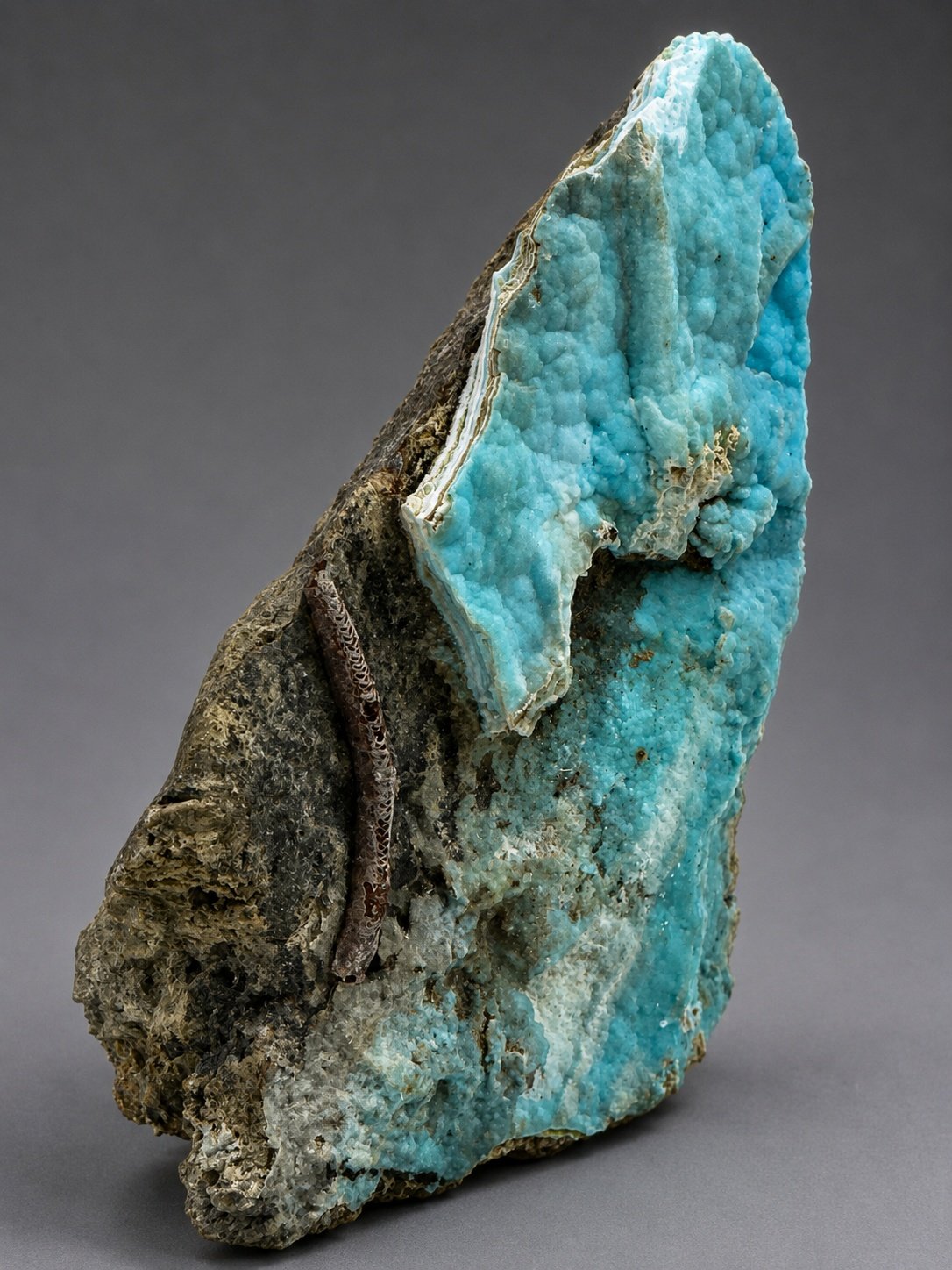 Blue Botryoidal Hemimorphite — Wenshan — 1.3 kg — view 4