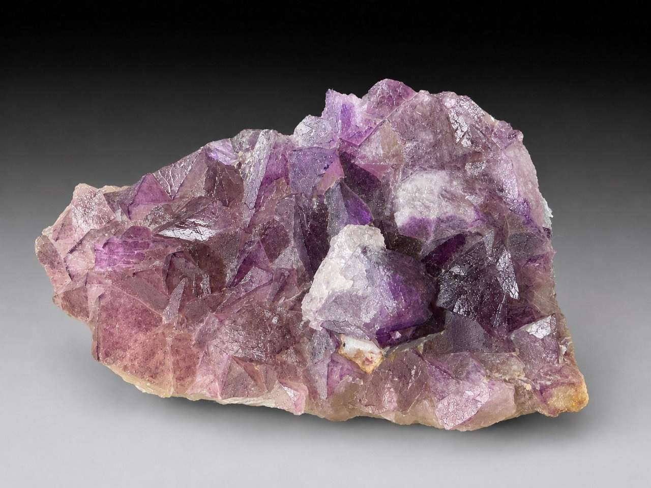 3 of 6: alternate view of the 453 g Zhejiang purple Fluorite specimen