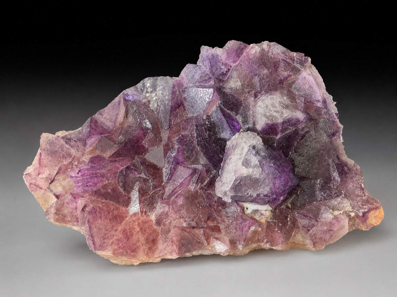5 of 6: alternate view of the 453 g Zhejiang purple Fluorite specimen