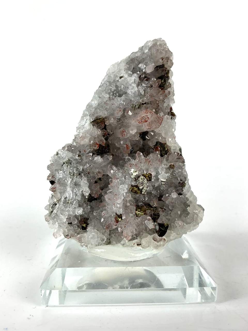 Quartz with Hematite and Pyrite, view 2 of five