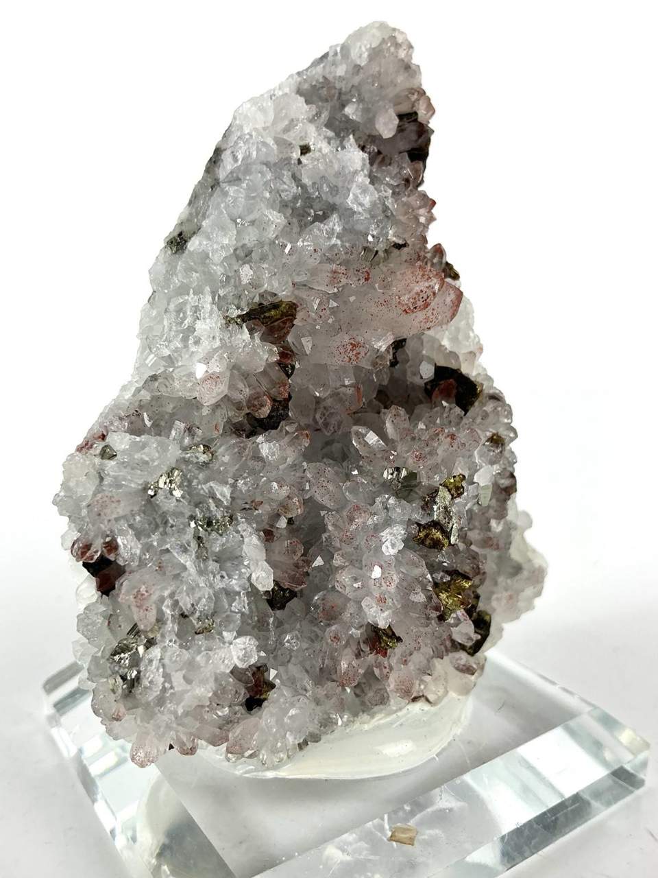 Quartz with Hematite and Pyrite, view 4 of five