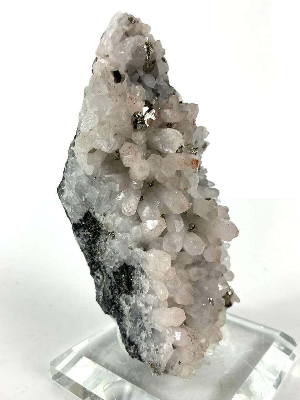 Quartz with Hematite and Pyrite, view 4 of five