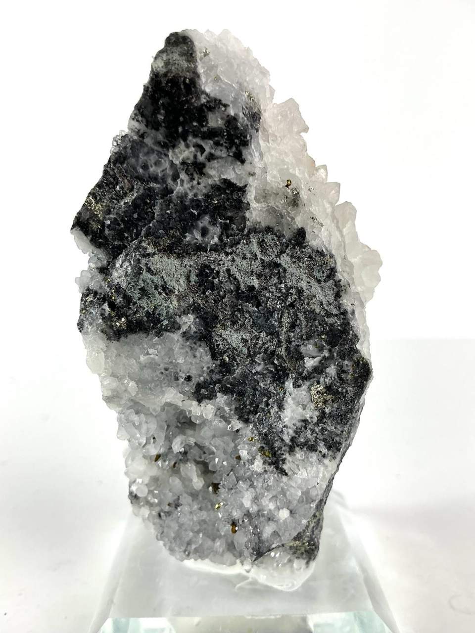 Quartz with Hematite and Pyrite, view 5 of five