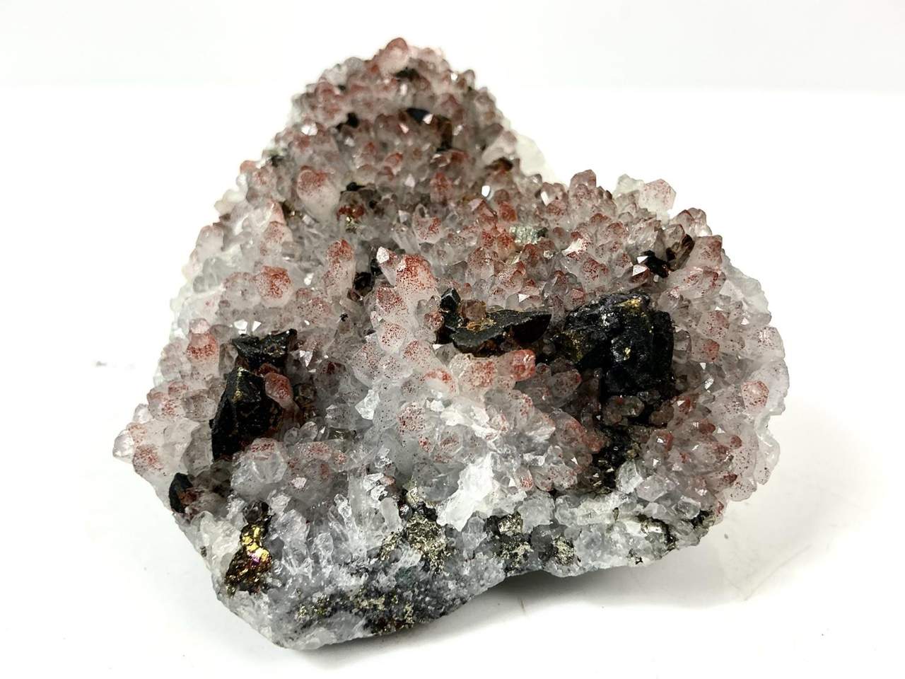 Quartz with Pyrite · Fengjiashan · 214 g, natural view 4 of 4