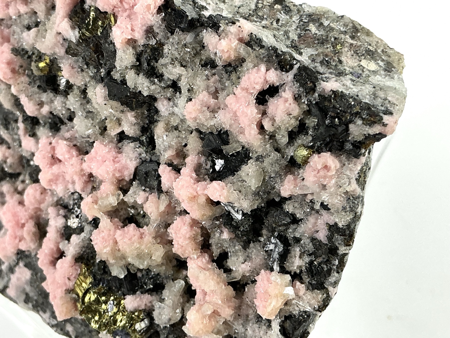 Rhodochrosite association from Starnitsa, view 5 of 5