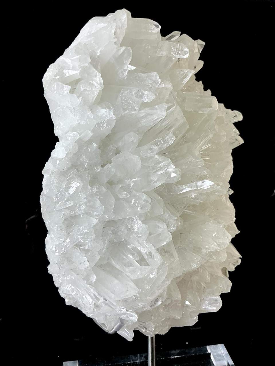 Sichuan Clear Quartz cluster with radiating crystal sprays, view 3