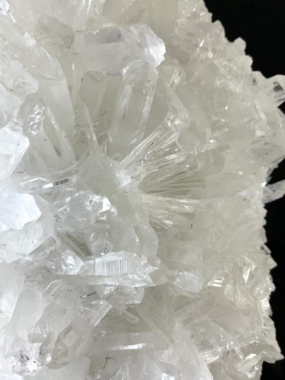 Sichuan Clear Quartz cluster with radiating crystal sprays, view 5