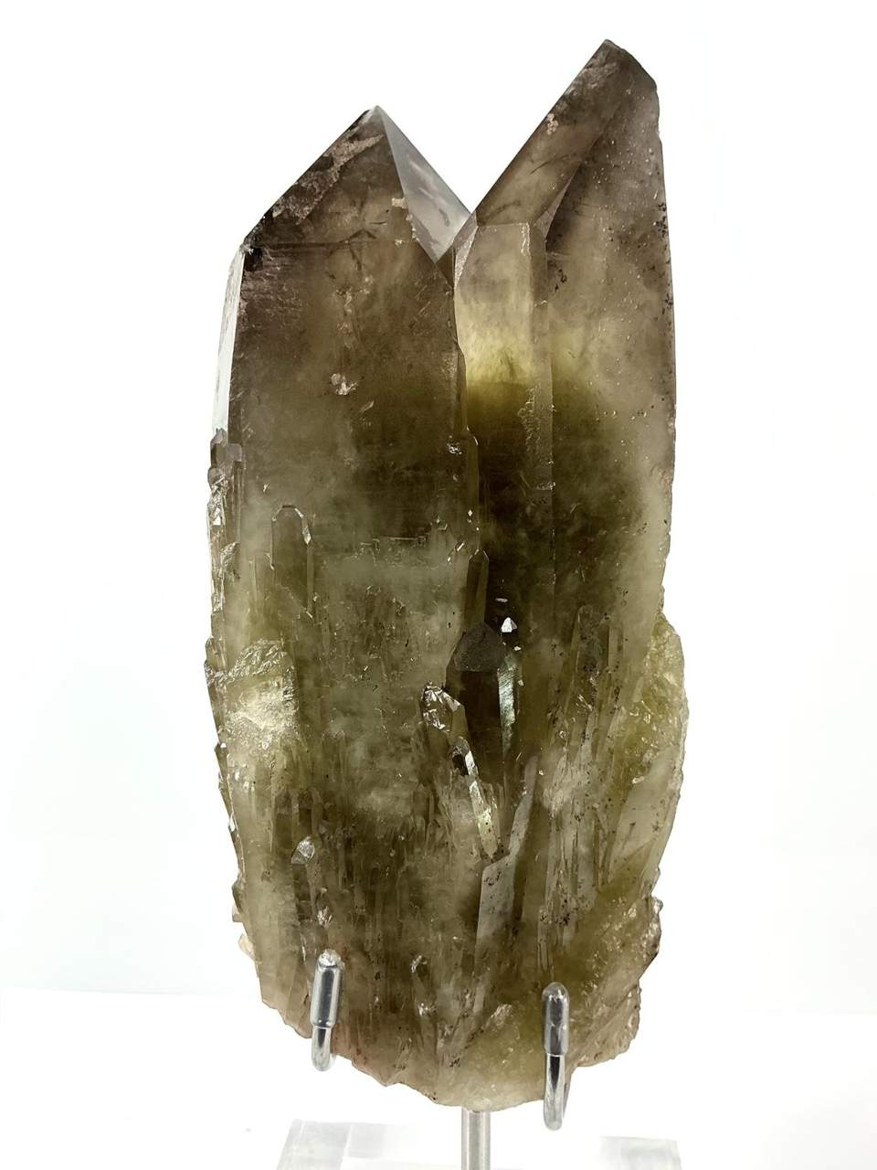 Natural Smoky Citrine Quartz Cluster · 2.624 kg from Minas Gerais, Brazil