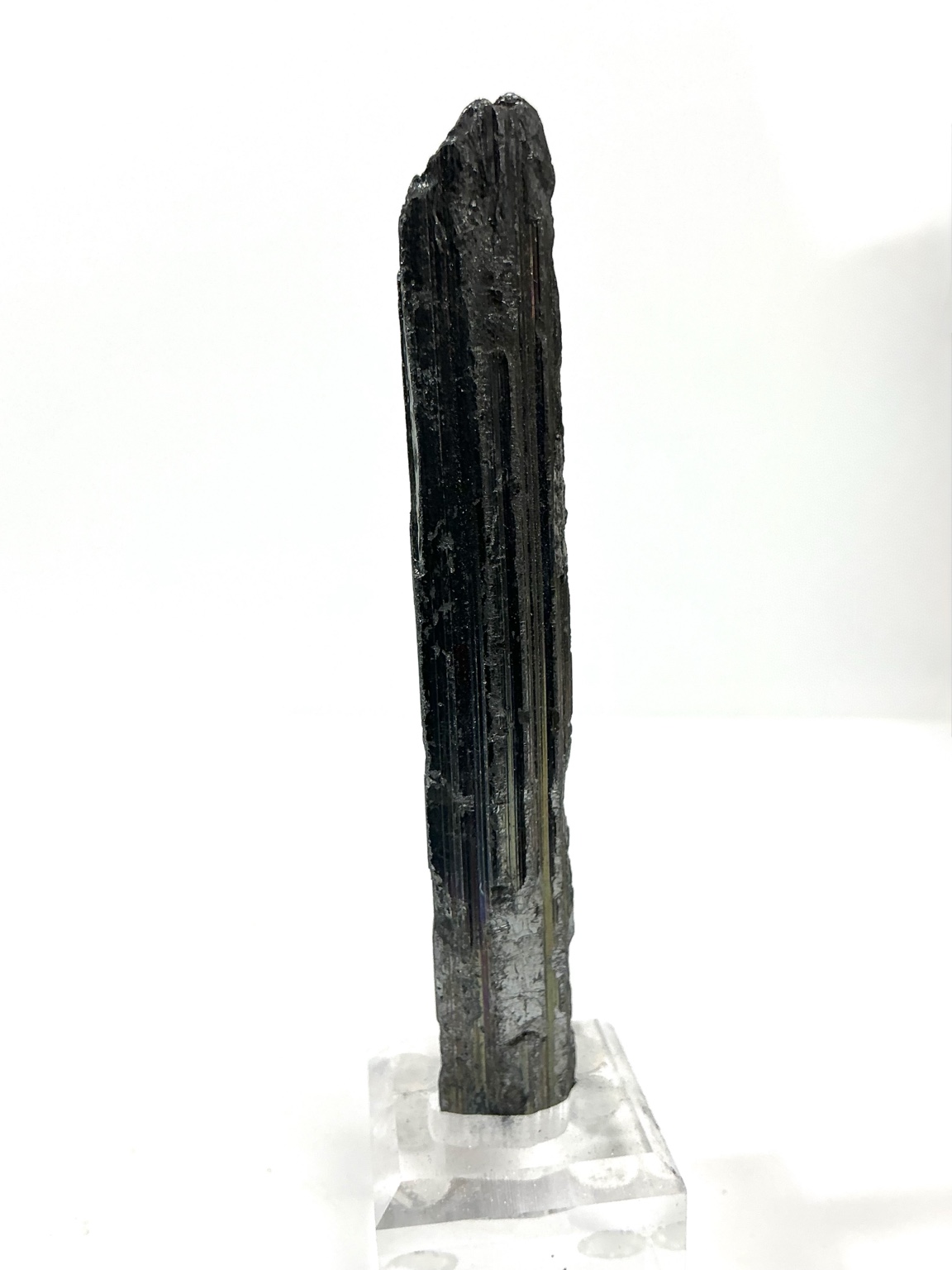 Stibnite Crystal Cluster with Dolomite, view 2 of three