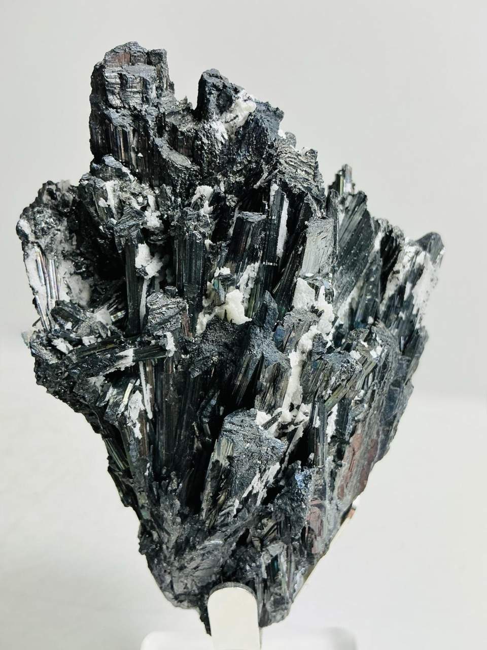 Stibnite Crystal Cluster with Dolomite, view 2 of four