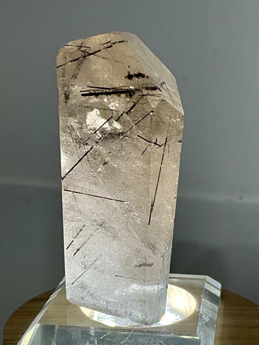 Polished Quartz with Dark Needle Inclusions — Brazil — 134 g