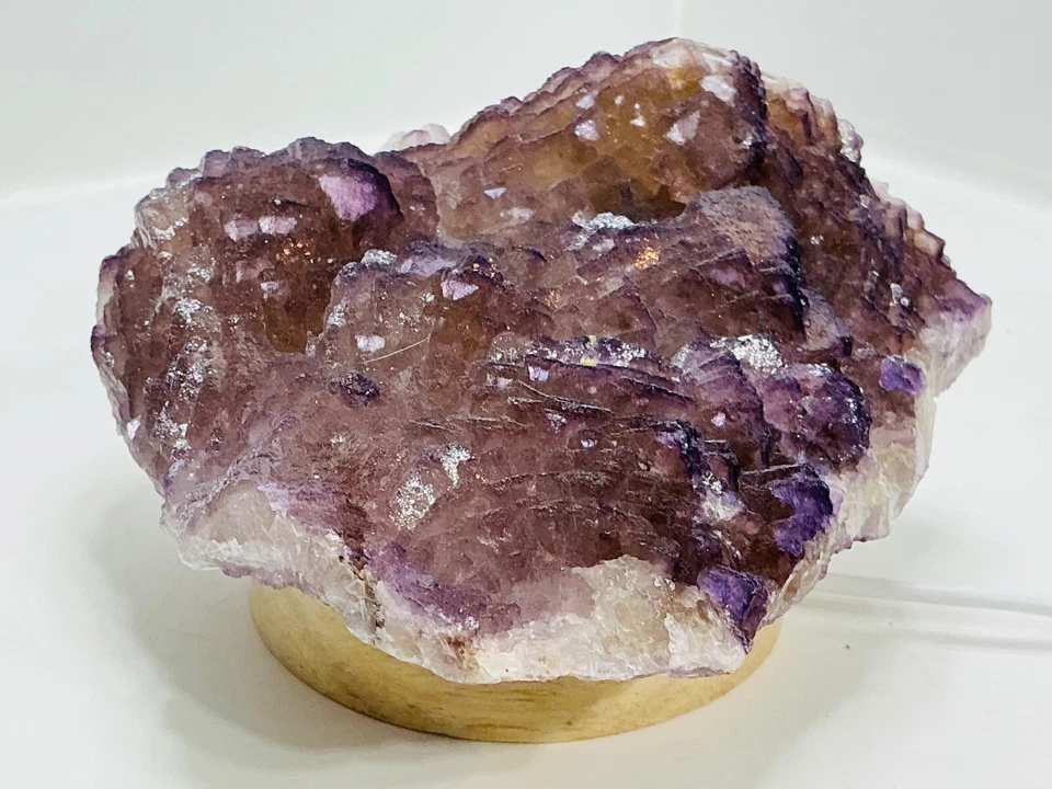 Purple Zoned Fluorite with Light Base — Yaogangxian — 950 g — view 2
