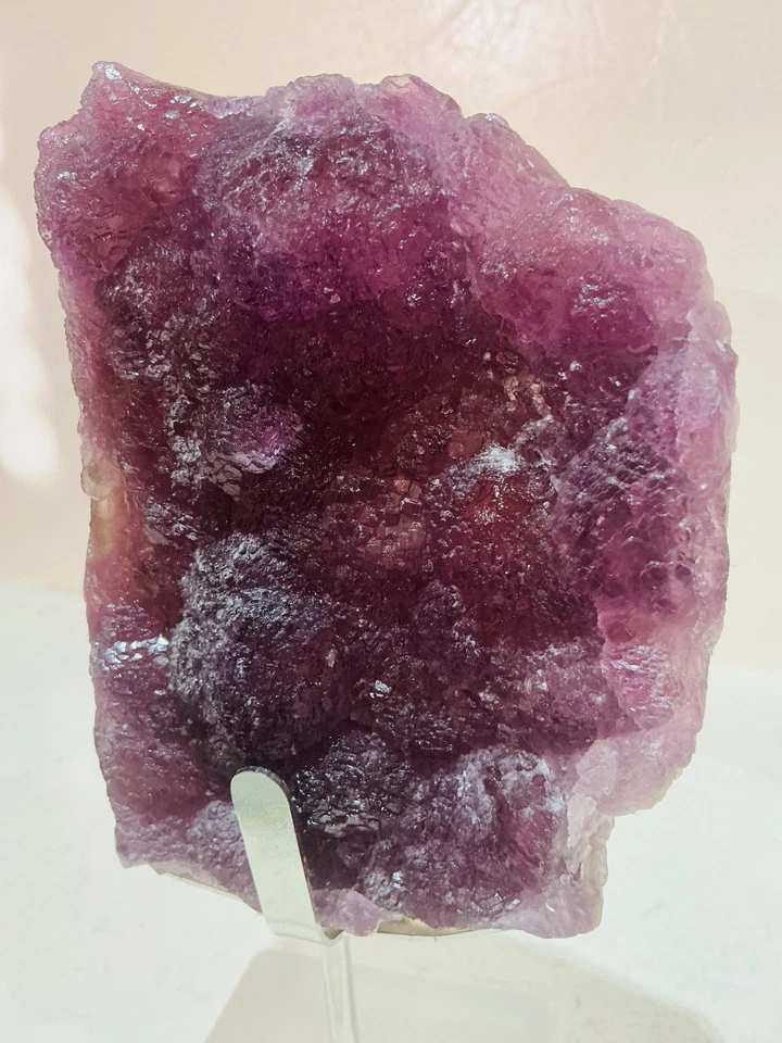 Purple Fluorite with Rounded Crystal Surfaces — Yaogangxian — view 2