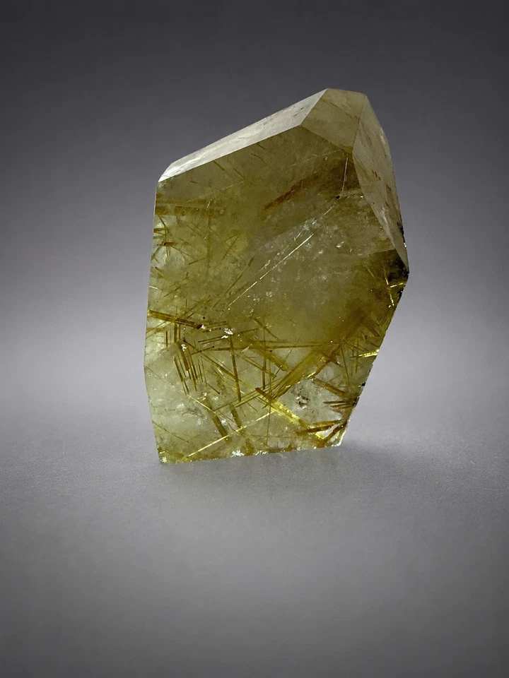 Polished Rutilated Quartz — Minas Gerais, Brazil — 35 mm — view 2